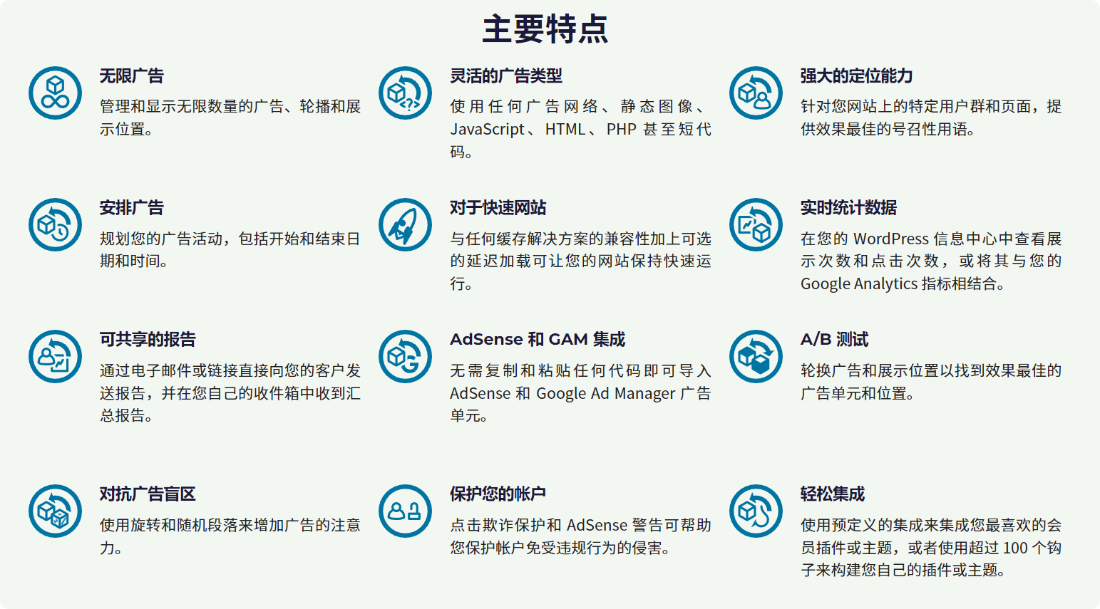 Advanced Ads Pro Top Features