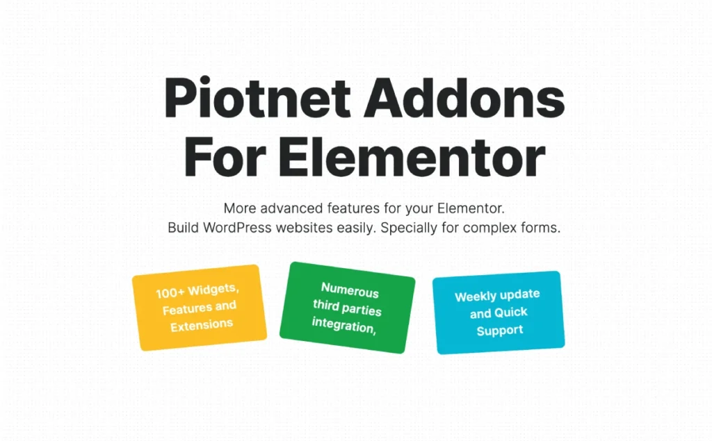 Piotnet Addons For Elementor Pro