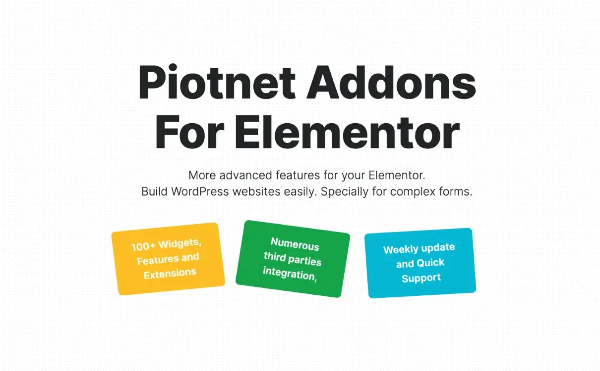 Piotnet Addons For Elementor Pro