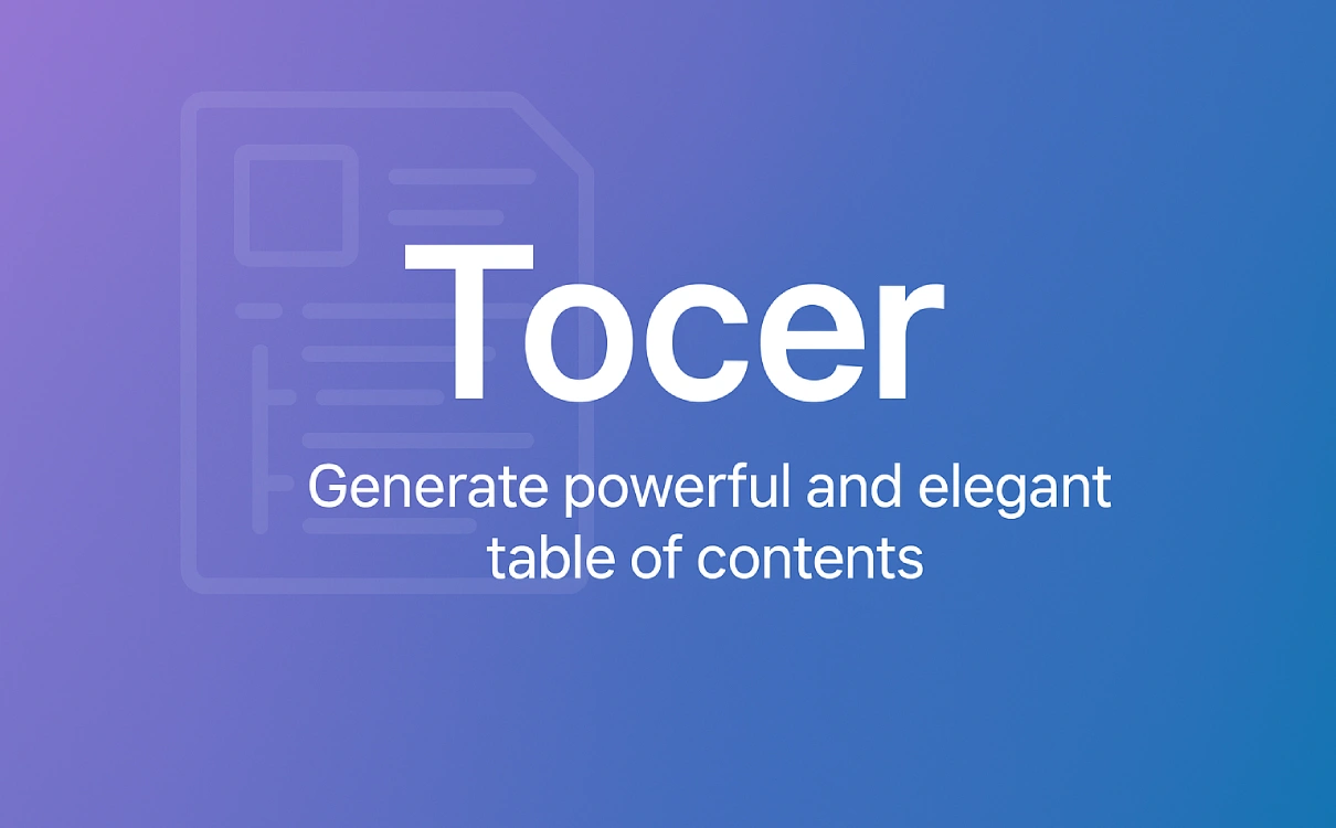Tocer (Fixed TOC)