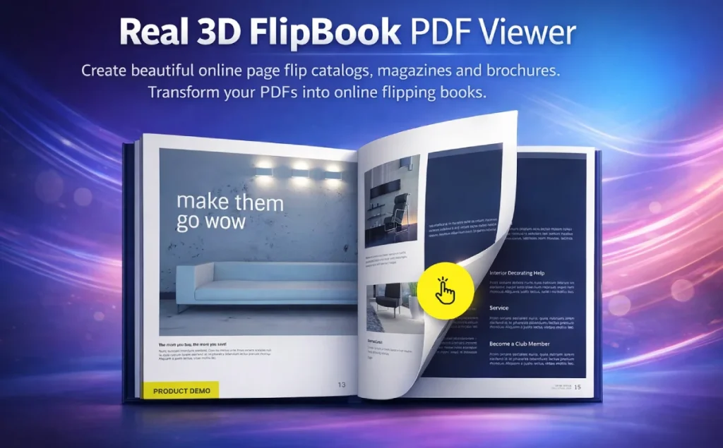 Real 3D FlipBook PDF Viewer