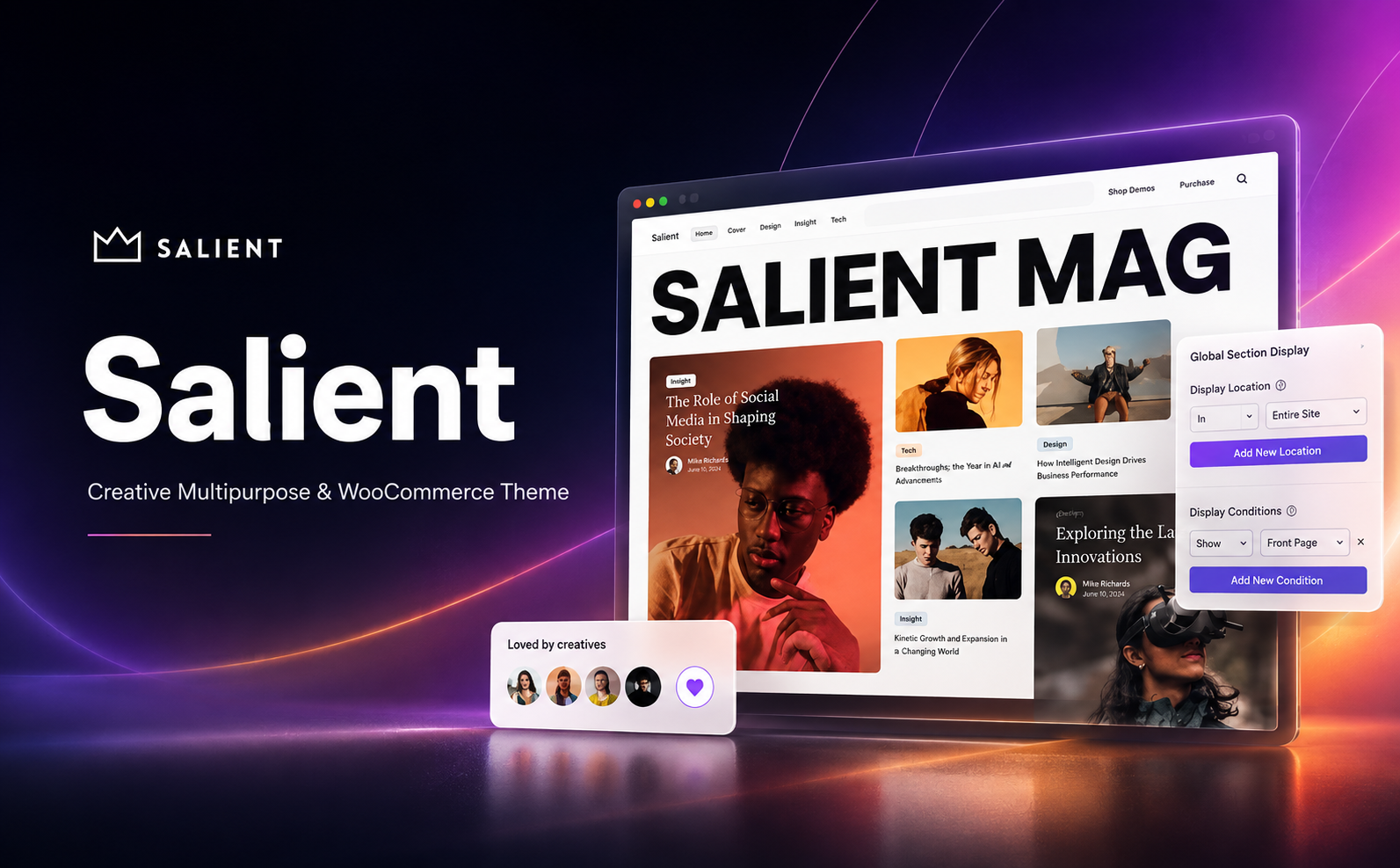 Salient WordPress Theme